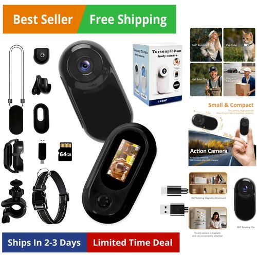 Mini corpo fotocamera 1080p - fotocamera,